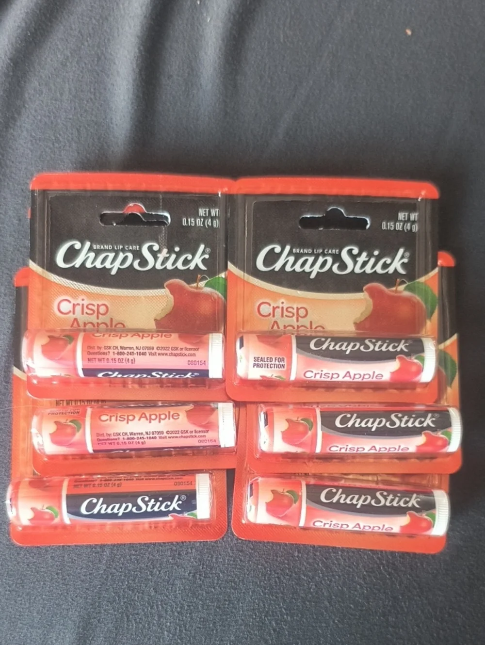 Chapstick Crisp Apple Lip Balm - Lot Of 6